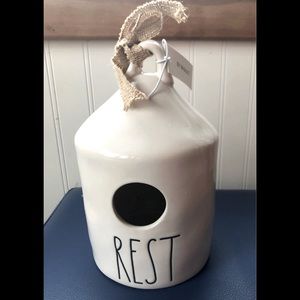 Rae Dunn REST birdhouse